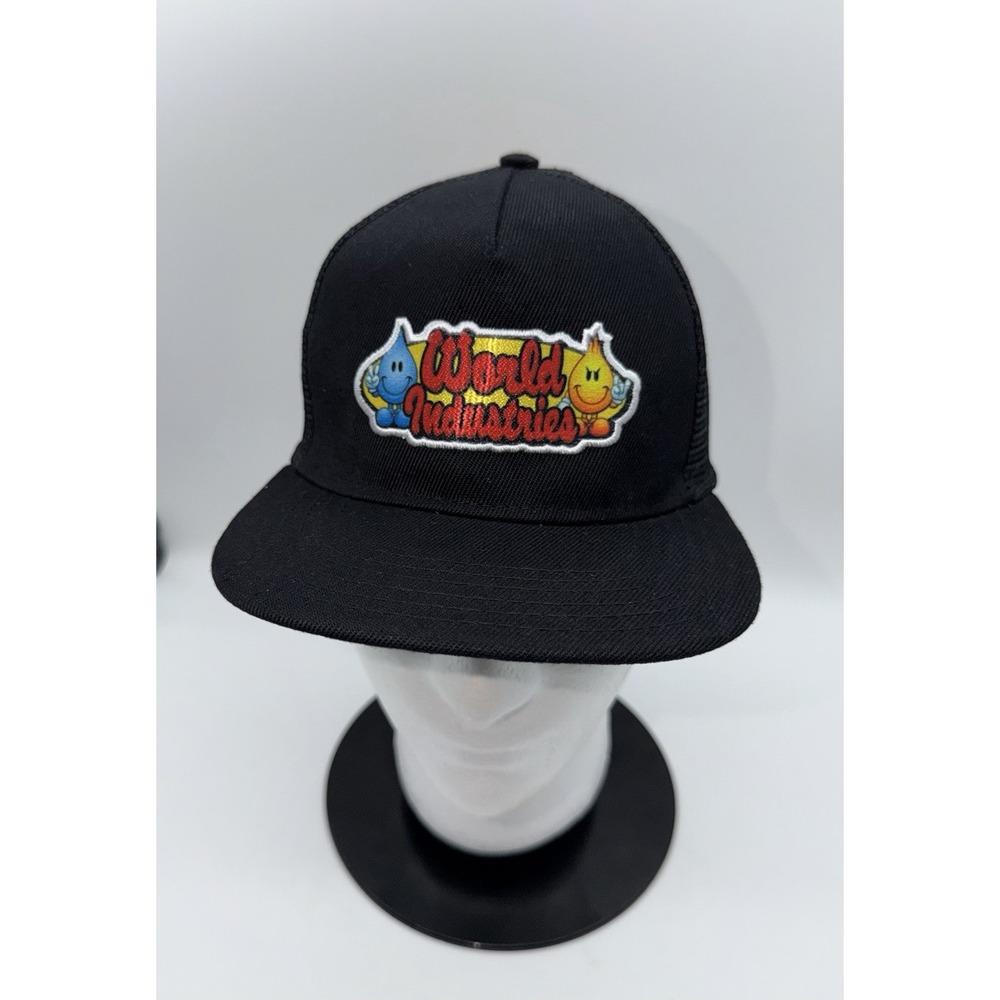 WORLD INDUSTRIES Cap Hat Wet Willy Vs Flameboy Snapback Skateboard Kids NEW